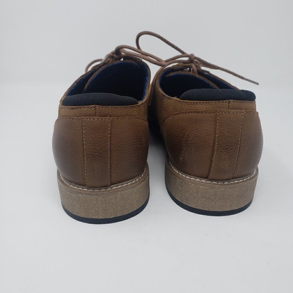 DR. SCHOLL'S Cash Perforated Brown Leather Oxfords - Picture 5 of 10